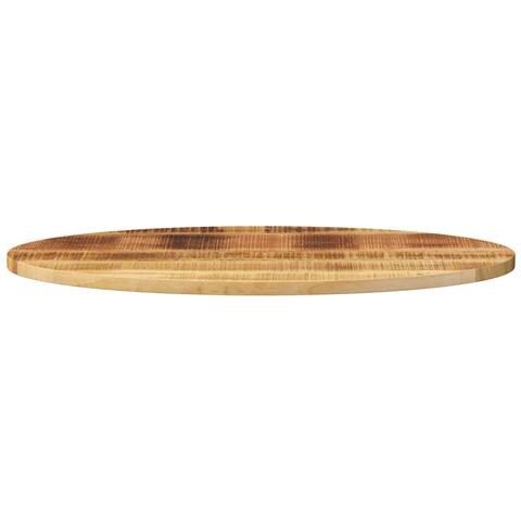 Piano Tavolo 110x40x3,8 Cm Ovale In Legno Massello Di Mango - Foto 3