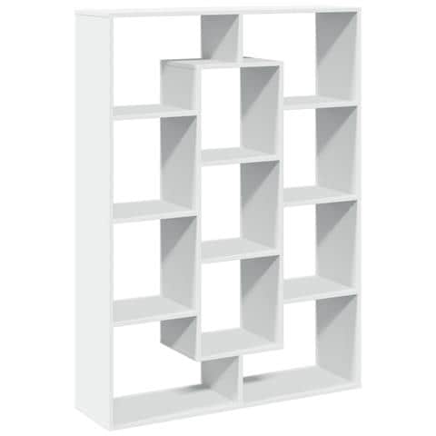 Libreria Bianca 102x29x143 Cm In Legno Multistrato - Foto 2
