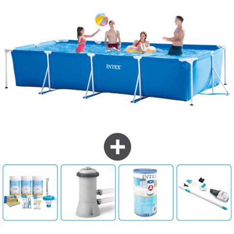 Piscina Fuori Terra - Rettangolo - 450x220x84 Cm - Blu - Include Accessori Coordinati A309 - Foto 1