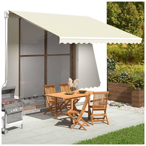 Lusso Casadino -  Tessuto Di Ricambio Per Tenda Da Sole Crema 4x3,5 M - Foto 6