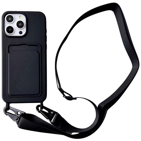 Custodia Protettiva Per Iphone 16 Con Porta Carte E Cordino   Iphone 16 Più - Foto 2