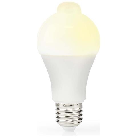 Lampadina Led E27 A60 4,9w 470lm 3000k Smerigliata Con Sensore Di Movimento, Bianco - Foto 1