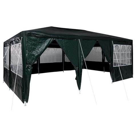 Tenda da Feste con 10 Pareti Verdi 6x4 m PE - Foto 1