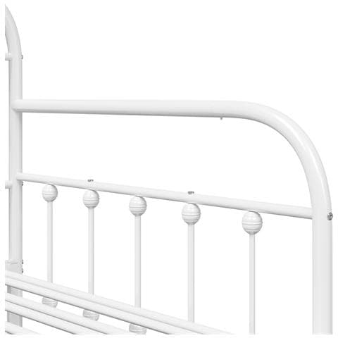 Struttura Daybed  con Letto estraibile Bianca 100x190 cm in Acciaio - Foto 9