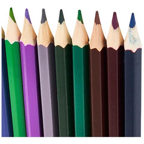 Confezione Da 12 Matite Colorate Assortite Con Temperamatite, Multicolore - Foto 2