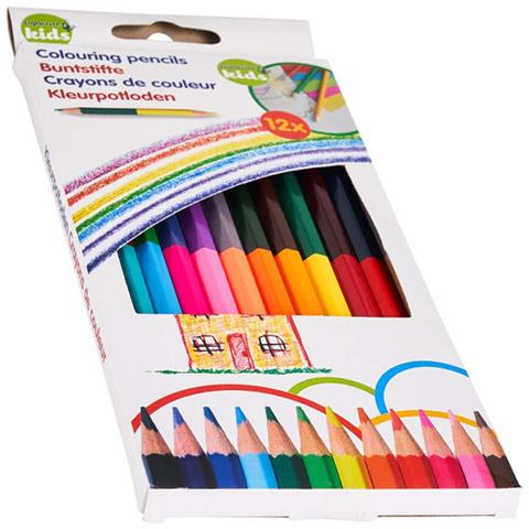 Confezione Da 12 Matite Colorate Assortite Con Temperamatite, Multicolore - Foto 5