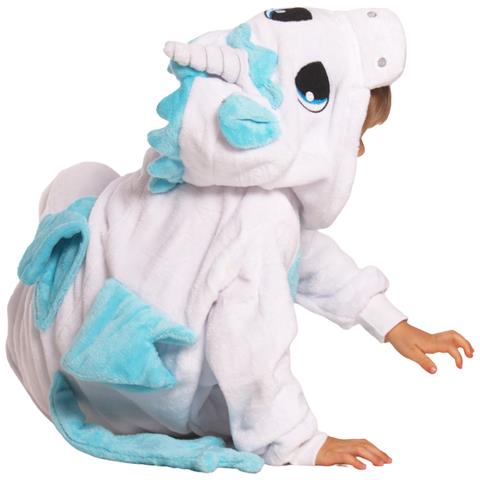 Pigiama Per Bambini Kigurumi Onesie Unicorno Blu 105-115 Cm - Foto 6