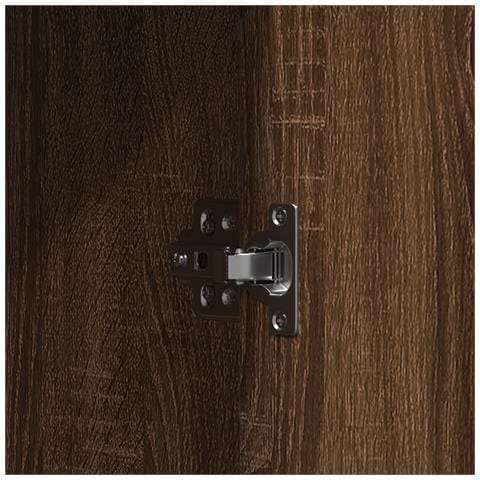 Toeletta con luci LED Rovere Marrone 102x33x135 cm - Foto 9