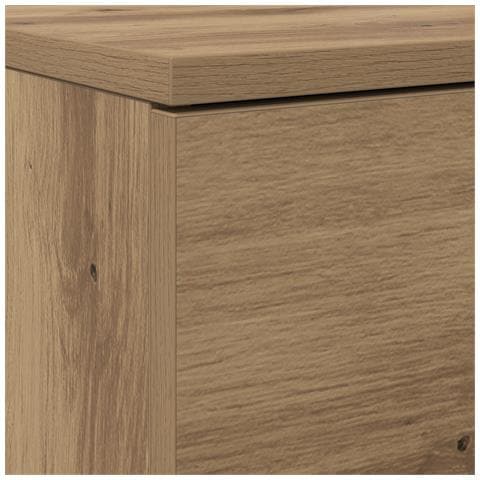 Mobiletto per Scarpe Rovere Artigianale 100.5x28x100 cm Legno Ingegnerizzato - Foto 9