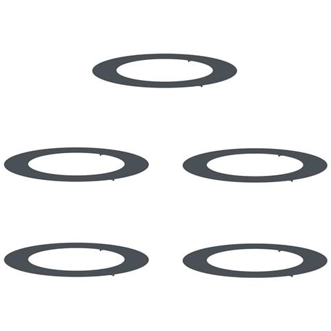 Anelli di Albero Piatto 5 pcs Antracite Ø60 / 90 cm Acciaio - Foto 1