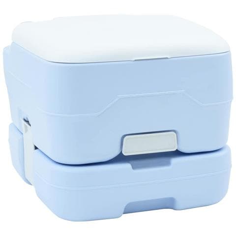 Toilette Portatile per Camping Azzurro chiaro e bianco - Foto 1