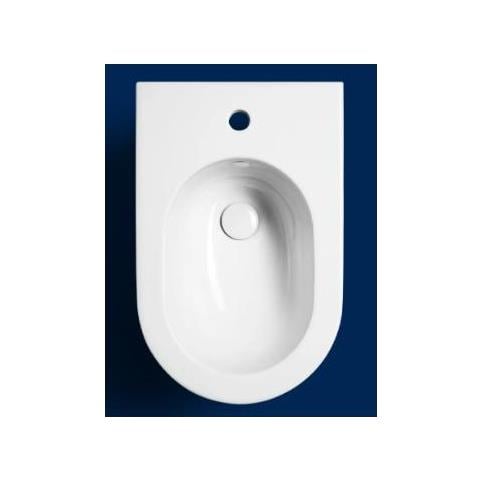 Bidet A Terra Serie Centrica Y9da 35x55 Filo Muro Monoforo Bianco Opaco - Foto 1