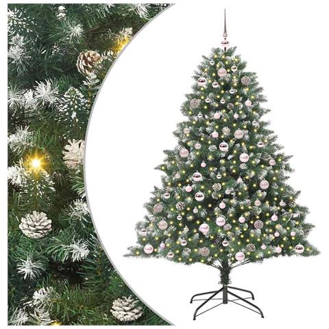 Albero di Natale artificiale con 300 LED Verde 180 cm - Foto 1