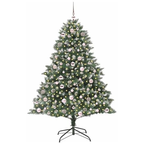 Albero di Natale artificiale con 300 LED Verde 180 cm - Foto 2