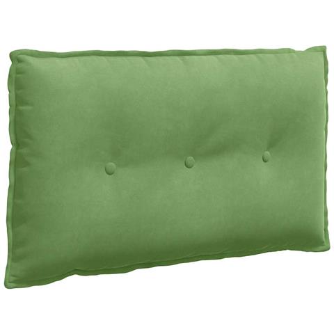 Cuscino per Schiena Verde chiaro 80 x 50 cm Tessuto in Cords - Foto 1
