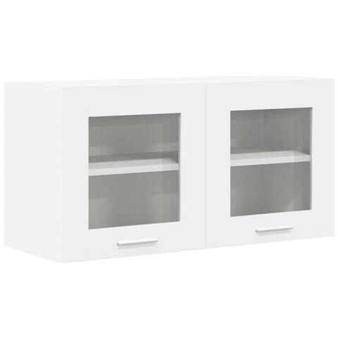 Armadio pensile Riga Bianco 80 x 31 x 40 cm Legno multistrato - Foto 1