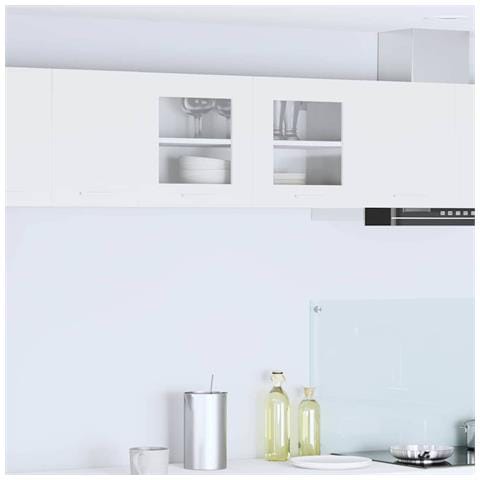 Armadio pensile Riga Bianco 80 x 31 x 40 cm Legno multistrato - Foto 2