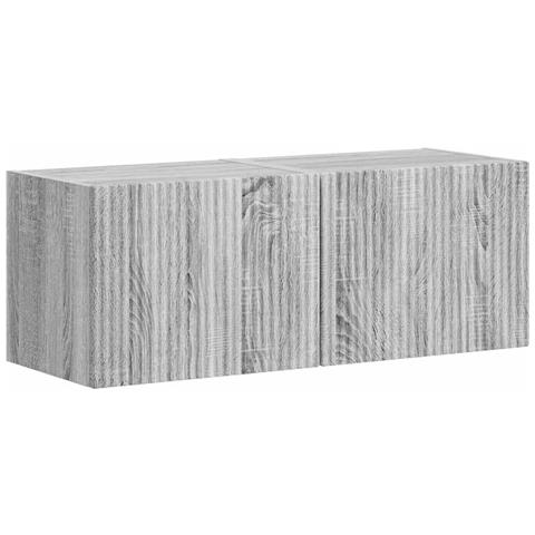Mobile TV da parete 2 pcs Grigio Sonoma 60 x 31 x 29.5 cm - Foto 1