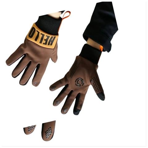 Guanti Da Ciclismo Invernali In Pile Da Uomo - Antivento, Caldi E Compatibili Con Touchscreen Brown - Foto 2