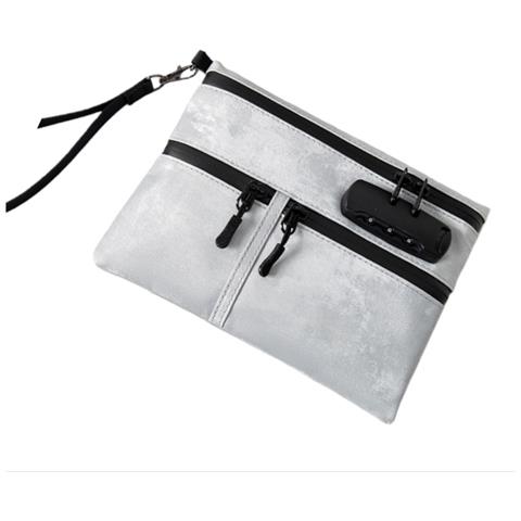 Borsa Multifunzionale Con Serratura A Combinazione - Proteggi I Tuoi Oggetti Essenziali Grey - Foto 1