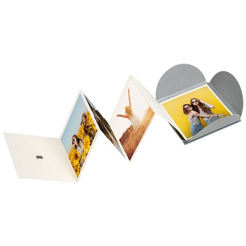 Leporello Pimp And Create, Disegno Del Cuore Per 11 Foto 10x10 Cm, Nero - Foto 3