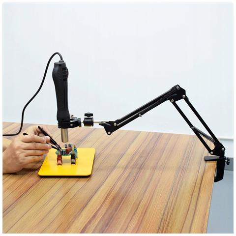Supporto Universale Con 4 Bracci Flessibili E Morsetti - Precisione E Stabilità | Ideale Per Elettronica E Modellismo | Montaggio Su Banco - Foto 8