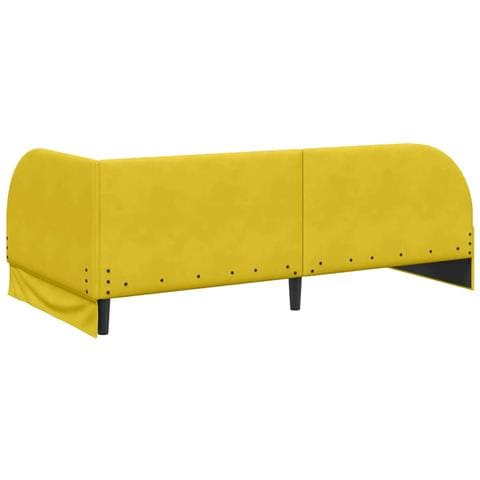 Struttura Letto Angolare con Materasso 2 pcs Giallo Velluto - Foto 9