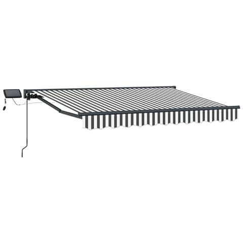 Cornice per Tenda Manuale con LED Antracite e Bianco 3 x 2,5 m - Foto 1