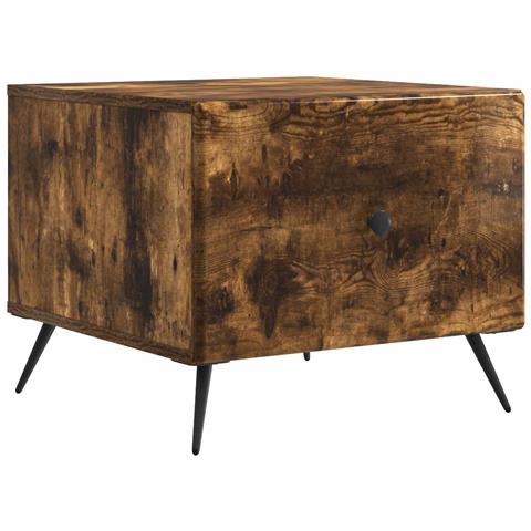Tavolino da salotto con cassetto Rovere Fumo 49 x 50 x 40 cm - Foto 1