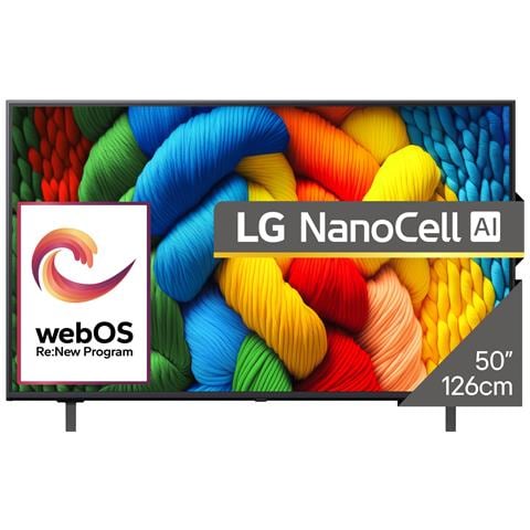 NanoCell AI NANO80 AI 127 cm (50") 4K Ultra HD Smart TV Wi-Fi Nero - Foto 1