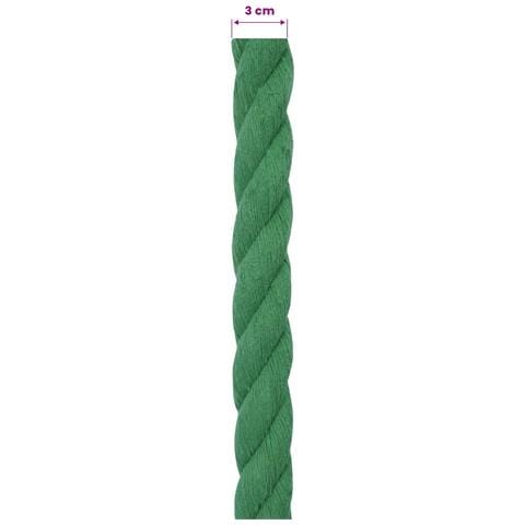 Corda di Cotone 30 mm 50 m Verde 100% Cotone - Foto 6