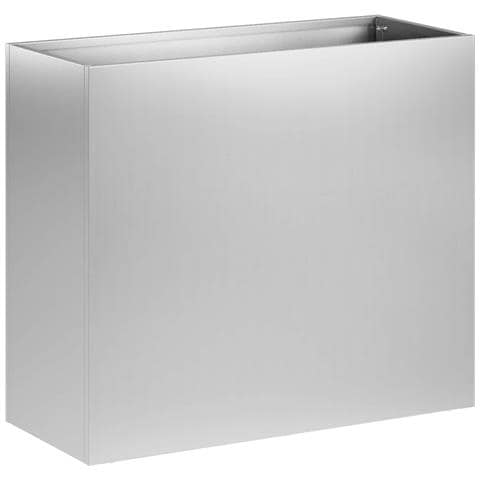Vaso da giardino Argento 50 x 20 x 40 cm Acciaio zincato - Foto 1