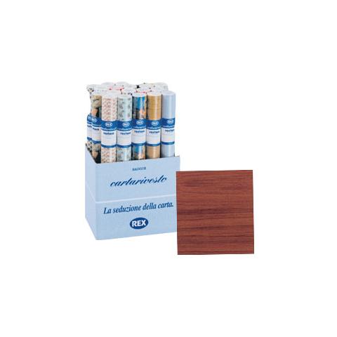 rotolo cartarivesto 49x300cm legno scuro 139 adesivo rextaco - Foto 1