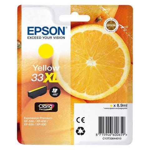 C13T33644020 Cartuccia Ink Originale Gialla per Expression Home XP530 Capacità - Foto 3