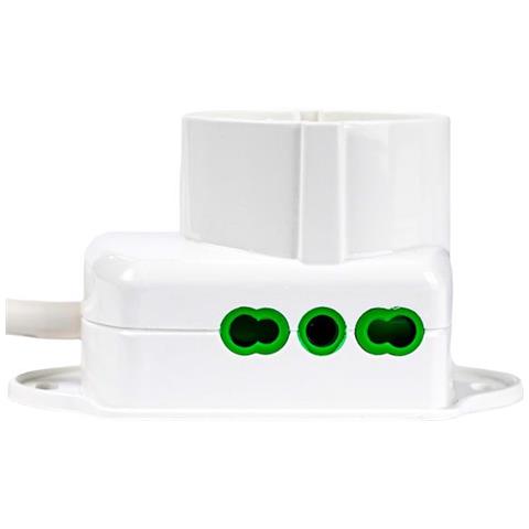 42107 prolunghe e multiple 3 m 2 presa (e) AC Verde, Bianco - Foto 5