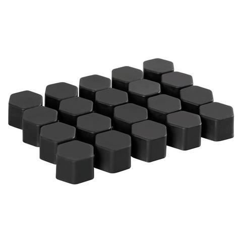 Set 20 Copribulloni 17mm In Silicone Nero - Foto 2