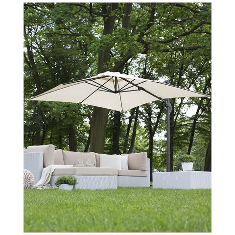 Ombrellone Da Giardino Beige / grigio Scuro 250 X 250 X 235 Cm Monza - Foto 20