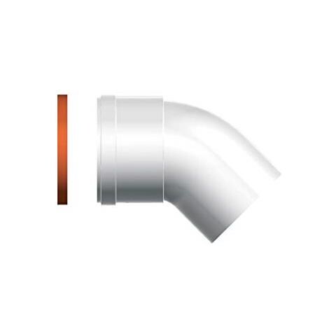 Set Da 2 Curve 45 Gradi Diametro 80 3318085 - 80 Mm Bianco 45 Gradi A Magazzino - Foto 1