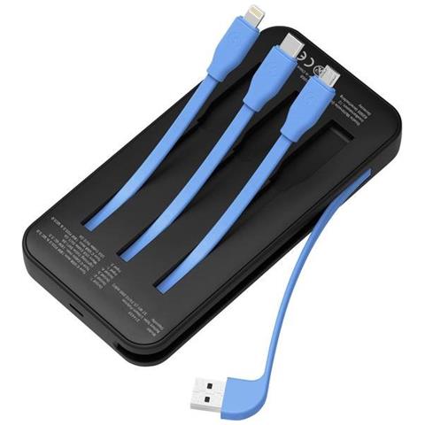 Plus all-in-One Batteria Portatile Nero Polimeri di Litio (LiPo) 10000 mAh - Foto 1