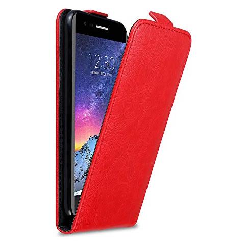 Custodia Compatibile Con Lg K8 2017 In Rosso Mela - Coperchio Protettivo In Design Flip Con Chiusura Magnetica - Foto 1