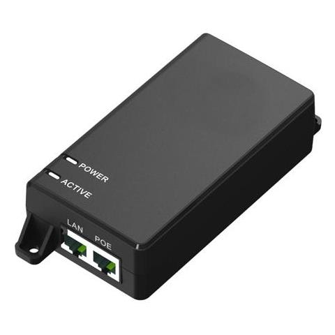 Poeinj-60w Adattatore Poe E Iniettore Gigabit Ethernet 55 V (60w 802.3af / at Poe Injector - 100-240v, 50-60hz, 55v Dc, - Maximum Speed Rate: 1000mbps, Transmission Distance: 100m - Warranty: 24m)  - Foto 1