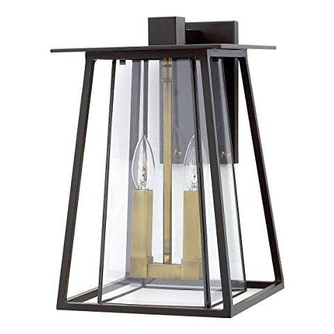 Elstead Hk / walker2 / l - Lanterna Da Parete Con 2 Luci, In Bronzo Buckeye, Altezza: 381 Mm - Foto 1