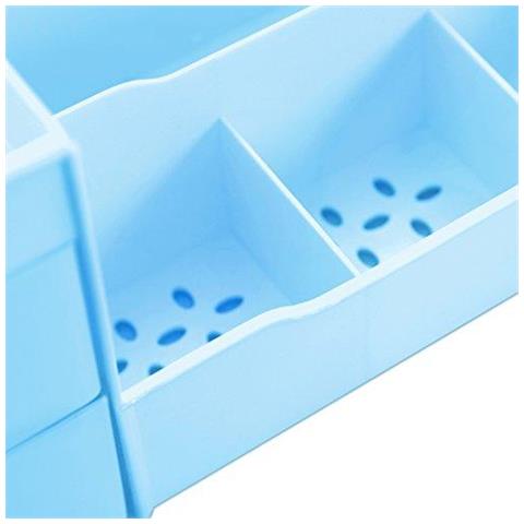 Disegni Ordinate Trucco Organizzatore Con Cassetti (blu)  - Foto 2