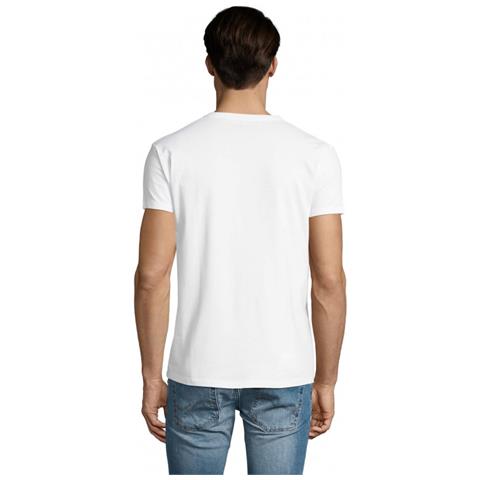 T-shirt Da Uomo Con Scollo A V Imperial V White Size M - Foto 2