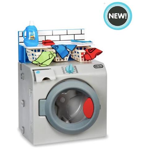 Little Tikes - First Washer-dryer Interattiva, Realistica E Con Suoni, Elettrodomestico Giocattolo Per Bambini - Foto 1
