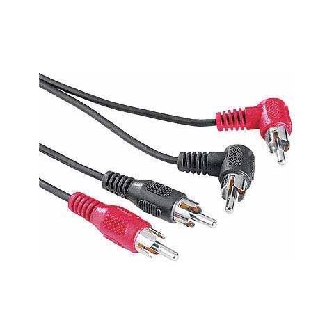 Audio Cable 2 RCA Male Plugs - 2 RCA Male Plugs, 5 m 5m 2 x RCA 2 x RCA Nero cavo audio - Foto 1