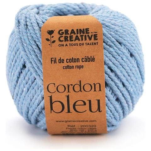 Cotone Macramè Ø 2,5 Mm X 80 M - Azzurro - Foto 1