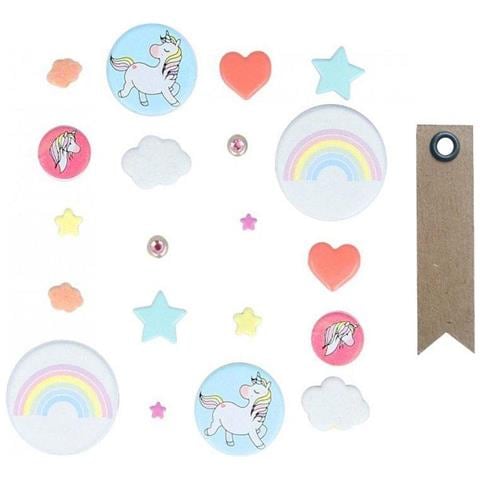 20 Brad Arcobaleno + 20 Etichette Kraft Con Gagliardetto - Foto 1