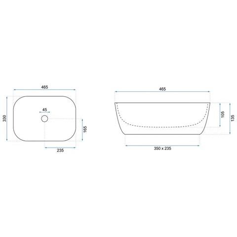 Lavabo Da Appoggio Belinda White Black - Foto 3