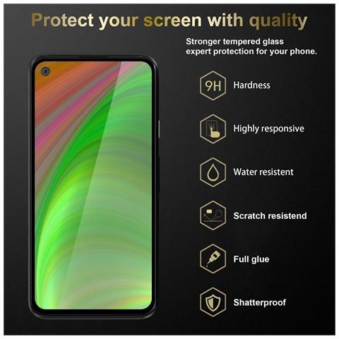 Pellicola Armatura A Schermo Intero Compatibile Con Xiaomi Redmi Note 9 In Trasparente Con Nero - Vetro Temperato (tempered) Di Protezione Del Display In Durezza 9h Con 3d Touch - Foto 2
